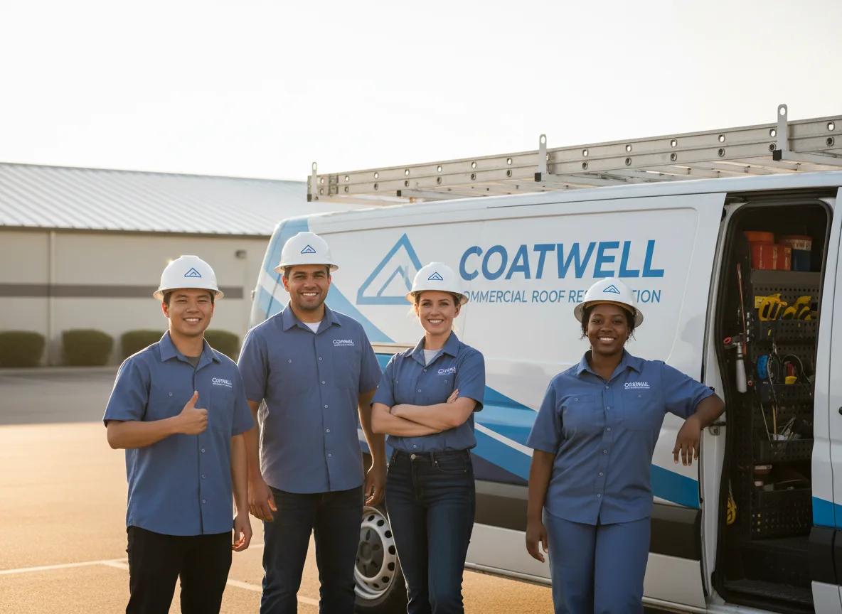 Commercial roof coating company in Sharples, WV
