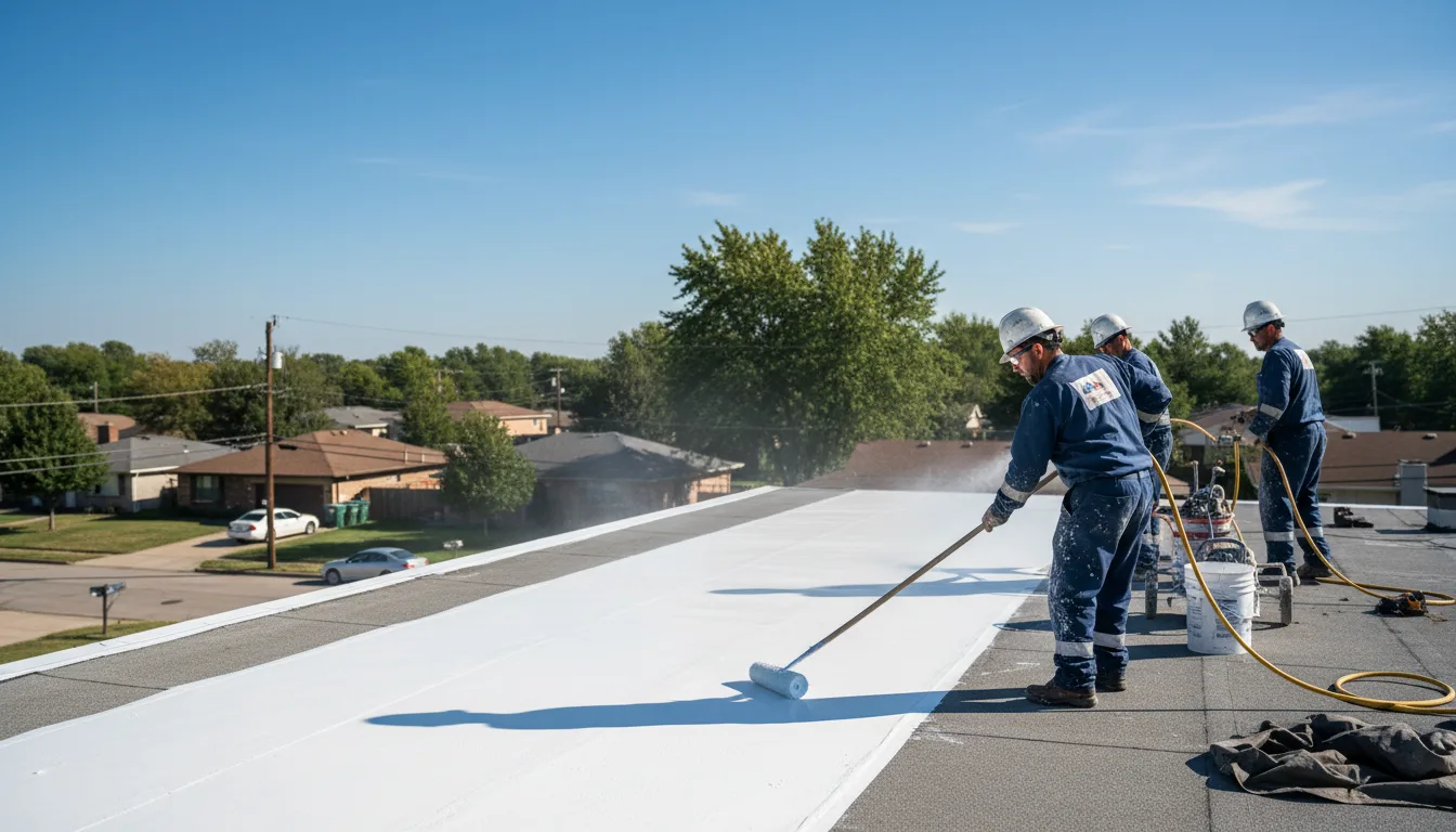 Commercial roof coating in Sharples, WV near me